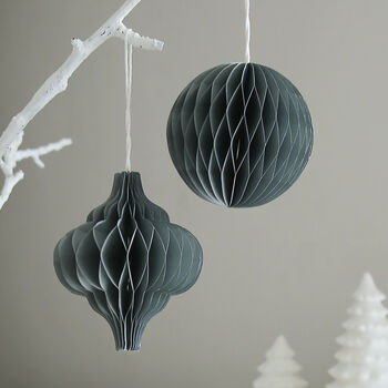 Recycled Honeycomb Hanging Decoration Sets, 3 of 4