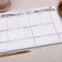 Book Design Personalised Weekly Planner Desk Pad, thumbnail 3 of 4