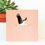 Pink Stork Baby Girl Greetings Card, thumbnail 5 of 5