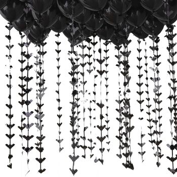 Halloween Balloon Ceiling Kit With Bat Shape Tails, 2 of 2