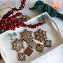 Scandi Gingerbread Snowflake Christmas Biscuit Baking And Decorating Kit, thumbnail 2 of 9