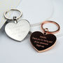 Personalised Heart Keyring, thumbnail 5 of 9