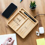 Personalised Take Charge Desk Tidy Wireless Charger, thumbnail 3 of 5