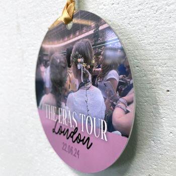 Personalised Photo Taylor Swift's Eras Tour Christmas Decoration, 3 of 8