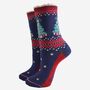 Women's Bamboo Socks Classic Christmas Tree, thumbnail 2 of 5