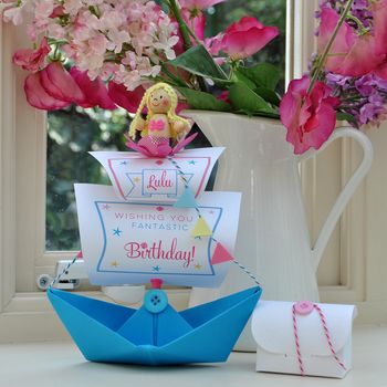 Personalised Mermaid And Pirate Girl Birthday Card, 6 of 12