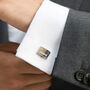 Usher Rhodium, Gold Or Rose Gold Plated Cufflinks, thumbnail 1 of 12