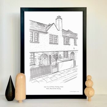 Personalised House Portrait Line Drawings, 2 of 10