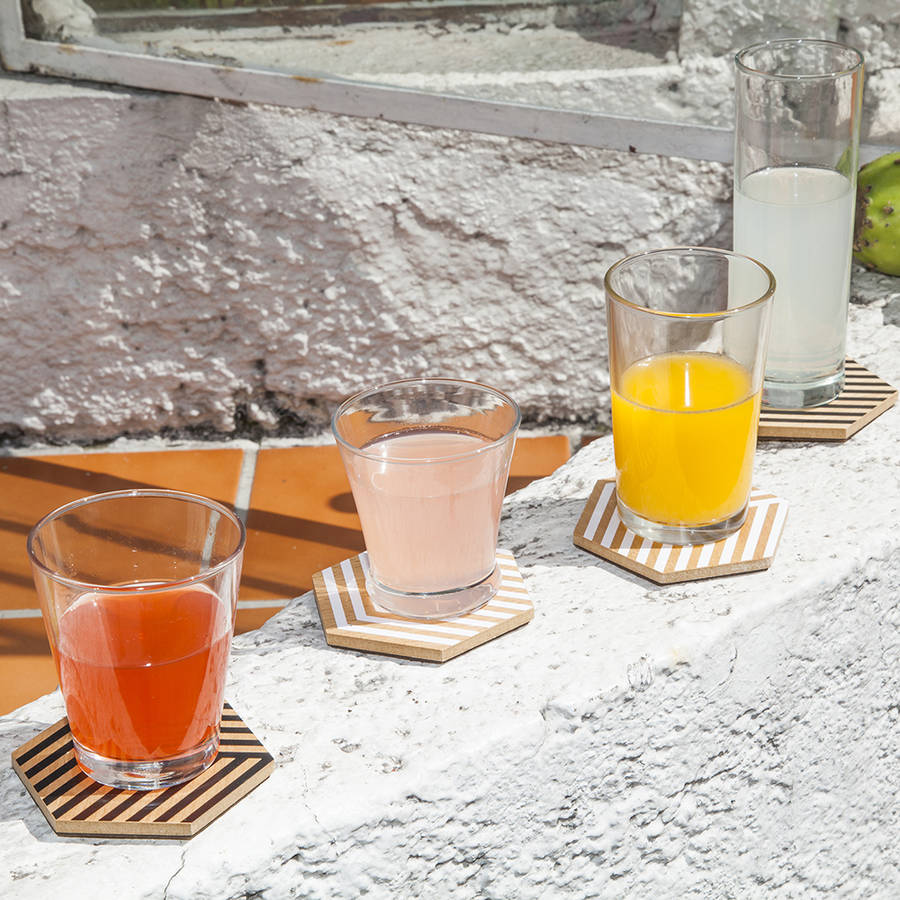 Areaware Table Tile Coasters By Stone