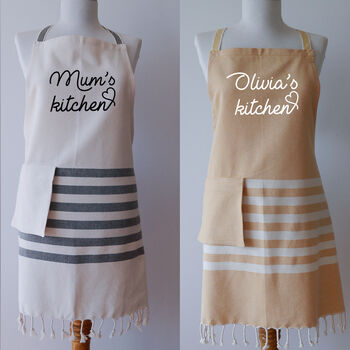 Personalised Kitchen Apron, Tea Towel, Gift For Nanny, 7 of 12