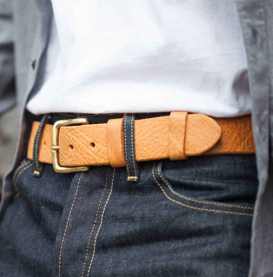 personalised dartington leather belt by tanner bates ...