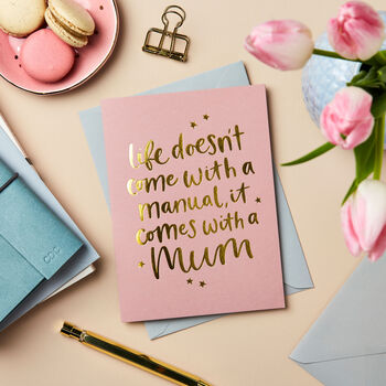 Mum Quote Foil Embossed Mother's Day Card, 2 of 3