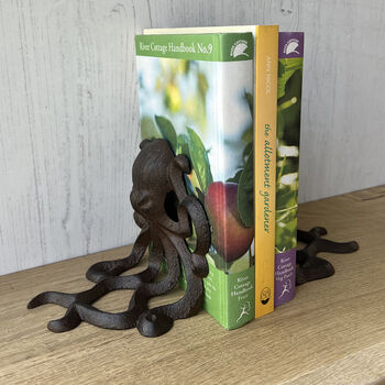 Cast Iron Octopus Decorative Bookends Set Of Two, 5 of 9