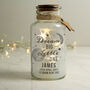 Dream Big Little One LED Personalised Glass Jar, thumbnail 2 of 4