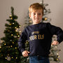 Express Your Elf Kids Christmas Jumper, thumbnail 2 of 6