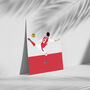 Olivier Giroud North London Reds Football Poster, thumbnail 3 of 3
