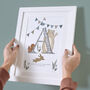 New Baby Woodland Initial Print, thumbnail 2 of 4