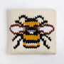 Bee Cushion Cover Easy Knitting Kit, thumbnail 2 of 6