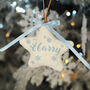 Personalised Plush Padded Star Christmas Tree Decoration, thumbnail 3 of 5