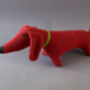 Knitted Lambswool Dachshund Dog, thumbnail 4 of 7