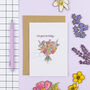 Floral Birthday Card, thumbnail 1 of 3