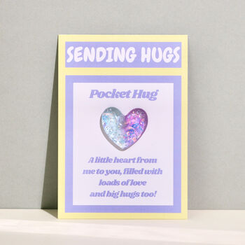 Letterbox Keepsake Greeting Card Pocket Hugs Gift, 5 of 9