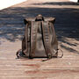 Genuine Leather Backpack With Front Pocket Detail, thumbnail 12 of 12