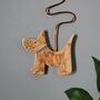 Ceramic Dog Wall Clock With Numbers And Pendulum, thumbnail 3 of 6