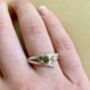 Elvish Twig Engagement Ring, Green Sapphire Ring, thumbnail 4 of 4