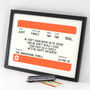 Personalised Family Train Ticket Print, thumbnail 1 of 5