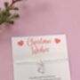Silver Plated Christmas Wishes Heart Bracelet, thumbnail 3 of 8