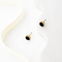 Black Swarovski Crystal Stud Earrings, thumbnail 4 of 4