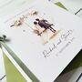 Handmade Wedding Day Card, Romanic Bride And Groom Design, thumbnail 6 of 6