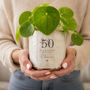 Personalised 50th Birthday Plant Pot, thumbnail 1 of 6