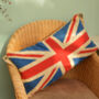 Large Vintage Red Union Jack Flag Cushion, thumbnail 2 of 3