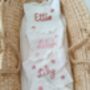 Personalised White Frill Name Cardigan,Baby Gift, thumbnail 3 of 7