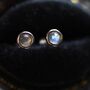 Sterling Silver Rose Cut Labradorite Stud Earrings, thumbnail 6 of 12
