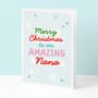Amazing Nana Christmas Card, thumbnail 1 of 3