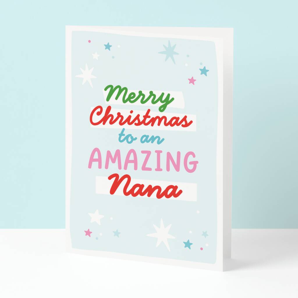 Amazing Nana Christmas Card, 1 of 3