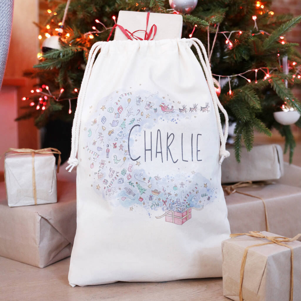 plush christmas sack