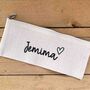 Personalised Love Heart Pencil Case, thumbnail 2 of 2