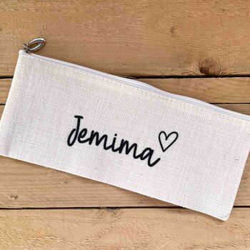 Personalised Love Heart Pencil Case, 2 of 2