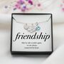Friendship Necklace, Infinity Heart Personalised Friend Jewellery, thumbnail 3 of 7