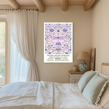 Natural History Lilac Dragonfly Art Print, 4 of 4