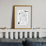 The Peak District Illustrated Map Print, thumbnail 6 of 6