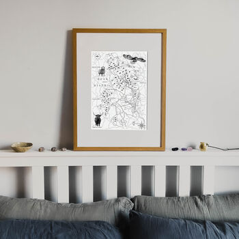 The Peak District Illustrated Map Print, 6 of 6