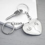 Personalised Joining Hearts Magnetic Couples Keyrings, thumbnail 3 of 5