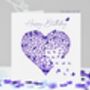 Purple Butterfly Birthday Butterflies Heart Card Not 3D, thumbnail 1 of 12
