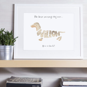 Personalised Dachshund Print, 8 of 12