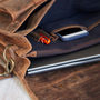 Personalised Buffalo Leather Laptop Satchel Bag, thumbnail 6 of 11